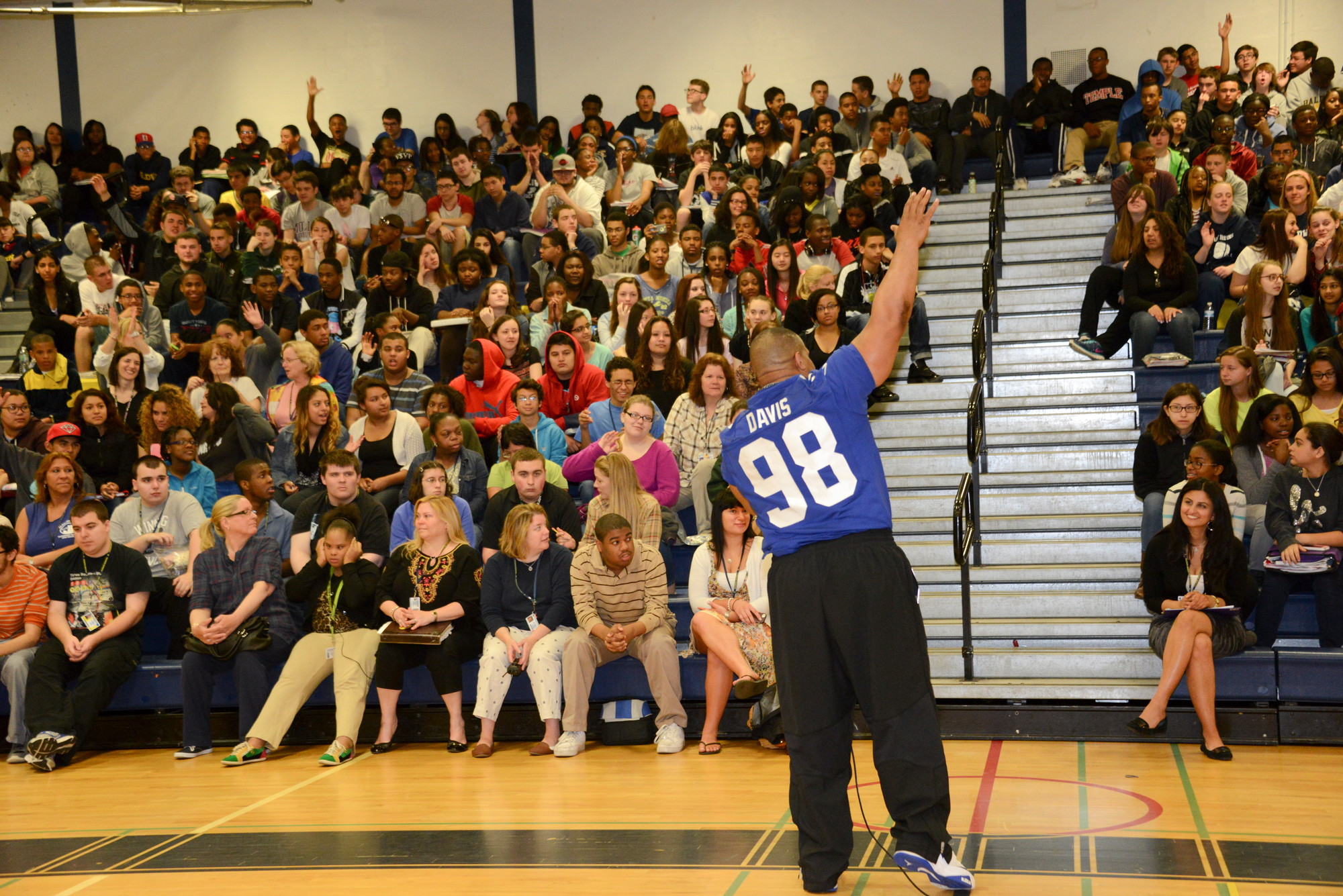 Davis told Baldwin students about his childhood.