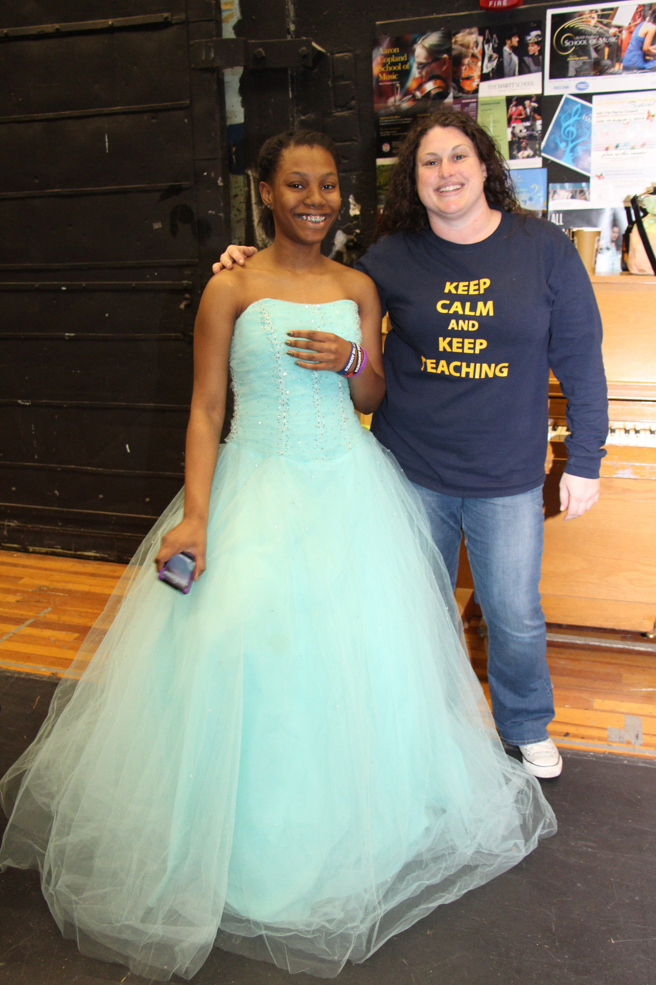 Myoshia Williams said ‘yes to the dress’ after finding the dress that fit her style. Adeline Scibelli, a Baldwin High School teacher, helped the girls find the perfect dress for their special occassion.