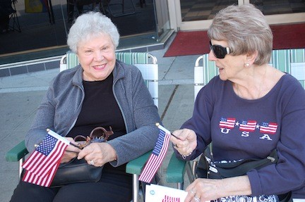 Florence Facibene, left, and Anna Glorioso say they rarely miss a Memorial Day Parade.