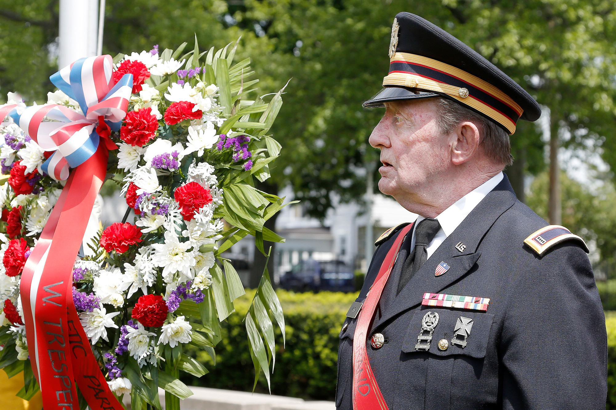 Thousands of community members joined local veterans, including Chief Warrant Officer 4 Edward Grant, to celebrate and pay tribute at Monday’s East Meadow Memorial Day Parade. Grant was the grand marshal.