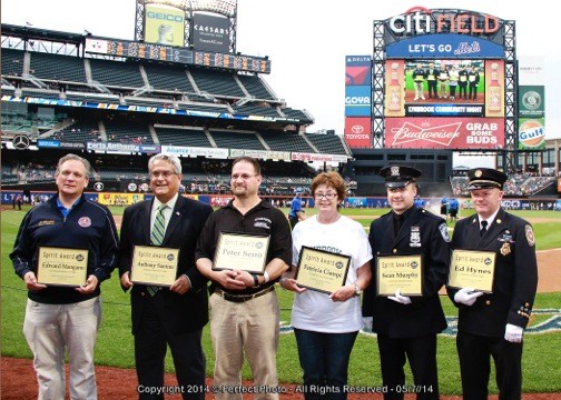 Nassau County Executive, Edward Mangano, Town of Hempstead Senior Councilman, Anthony Santino, Lynbrook Recreation Executive Assistant, Patricia Ciampi, President/Owner of Skyline Cruises, Peter Serro, Lynbrook Police Officer, Sean Murphy and Lynbrook Fire Department Chief, Edward Hynes were the recipients of the Spirit Award.