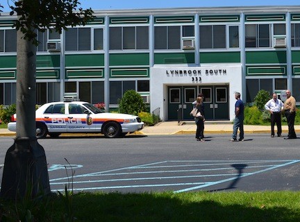A Lynbrook south middle school teacher found a threatening message on a classroom desk on June 2. The school was evacuated.