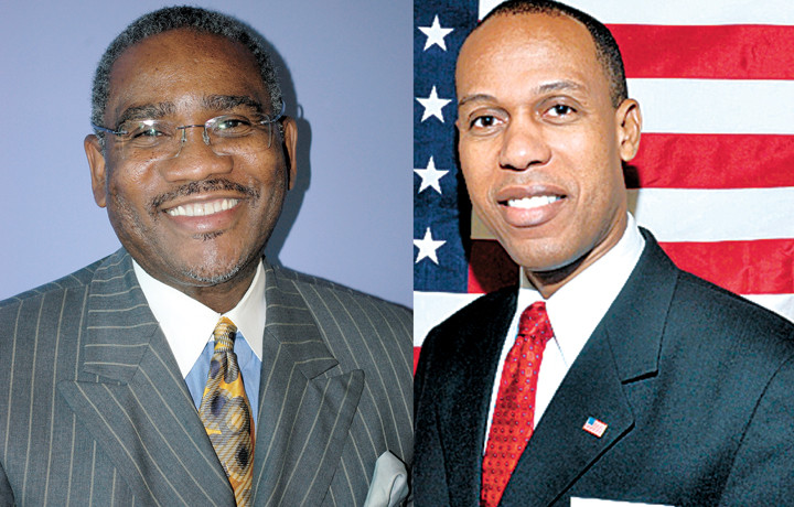 U.S. Rep. Gregory Meeks, left, defeated Joseph Marthone, right, with 76 percent of the votes in Nassau County and 82 percent of the vote in Queens.