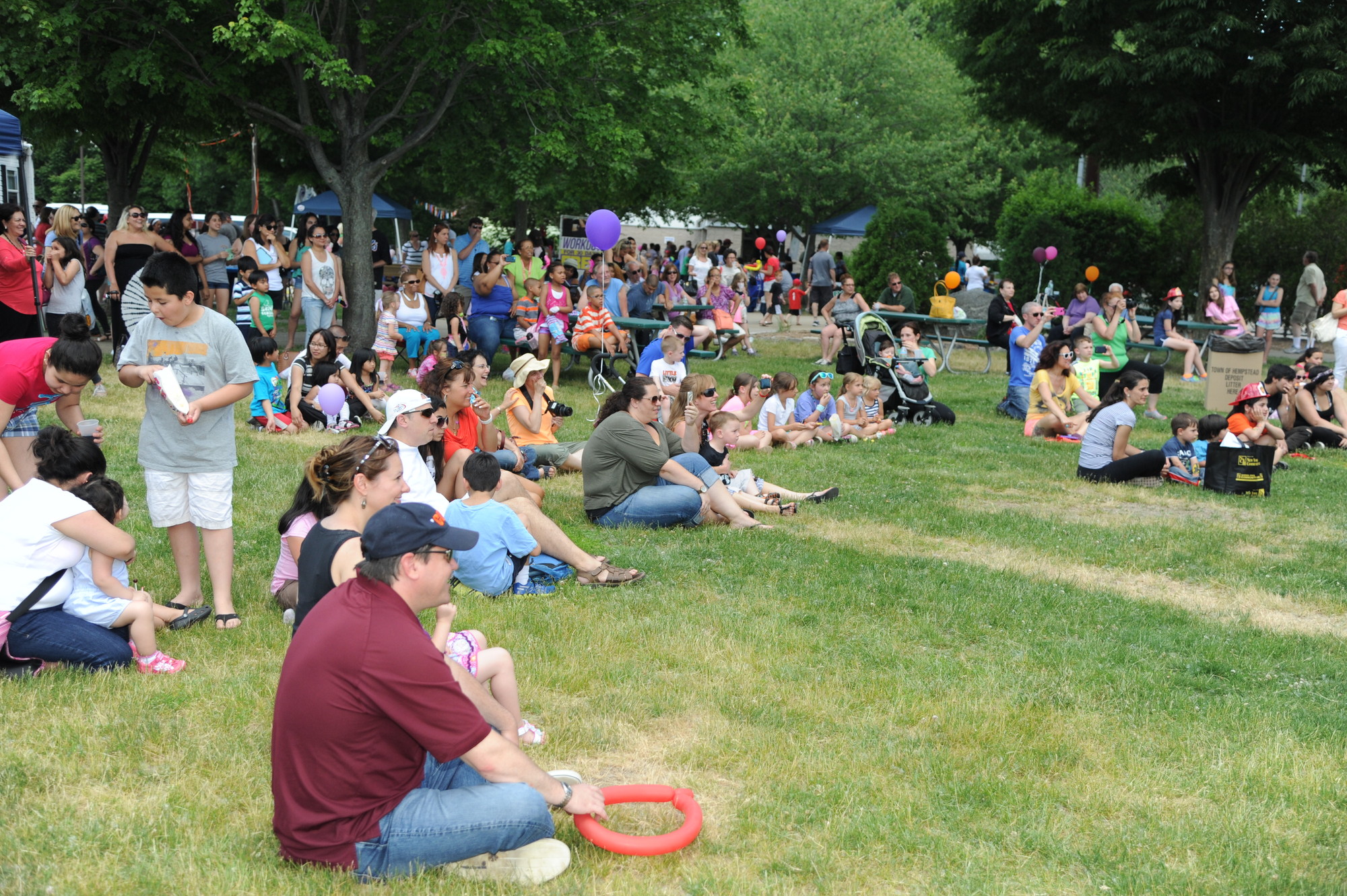 Thousands flocked Speno Park on East Meadow Avenue to take part in Pride Day.