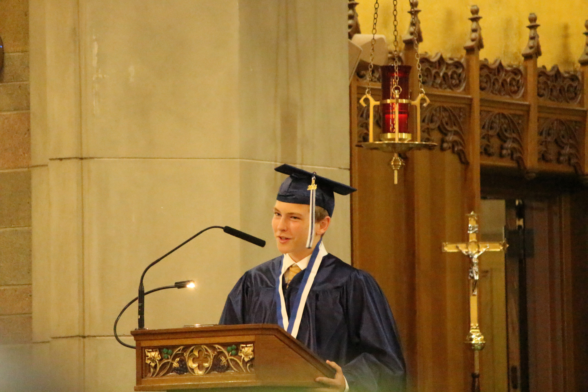 Ryan Herrmann gave a speech of his own, thanking his parents for all of their love and inspiration.