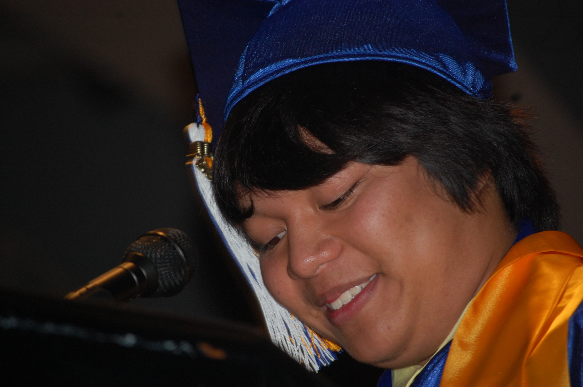 Valedictorian Christopher Chong wished his fellow graduates much success.