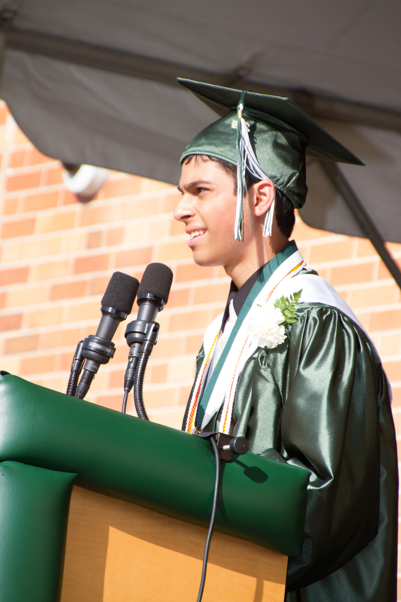Salutatorian Michael Sanky addressed his classmates at North High’s graduation on June 26.