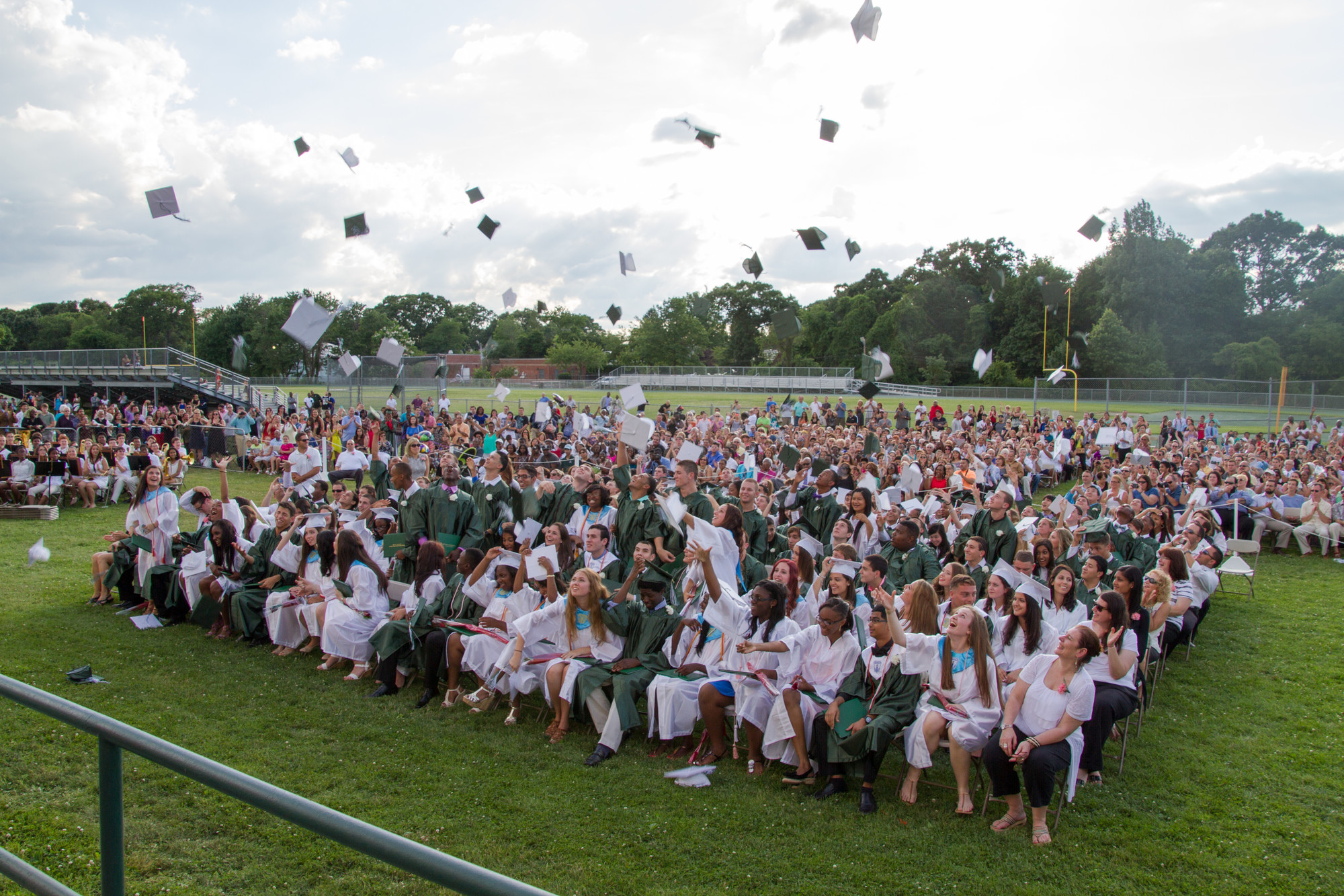 North grads celebrated their accomplishment with a time-honored tradition.