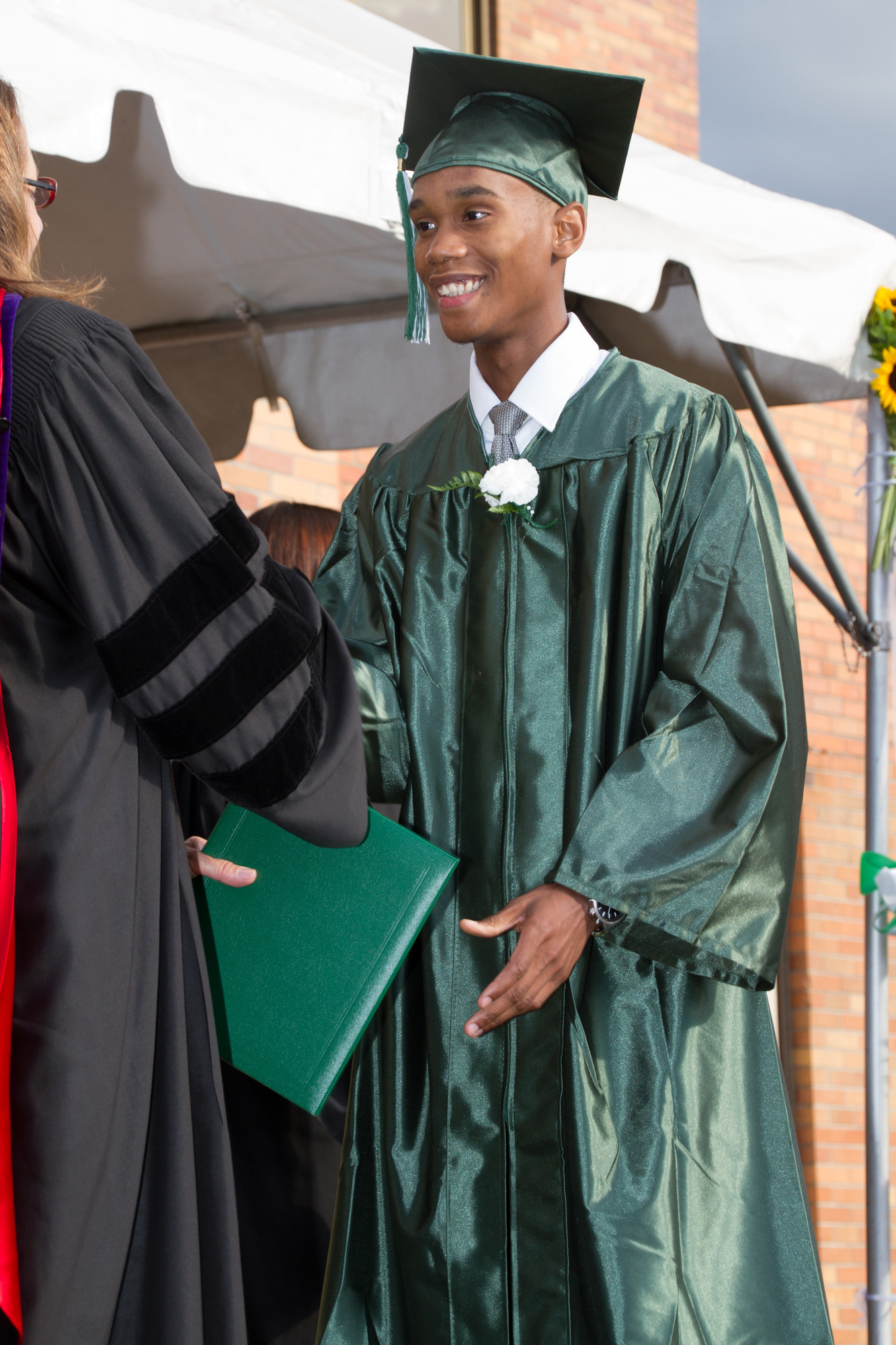 Jomar Pascal received his diploma on June 26.