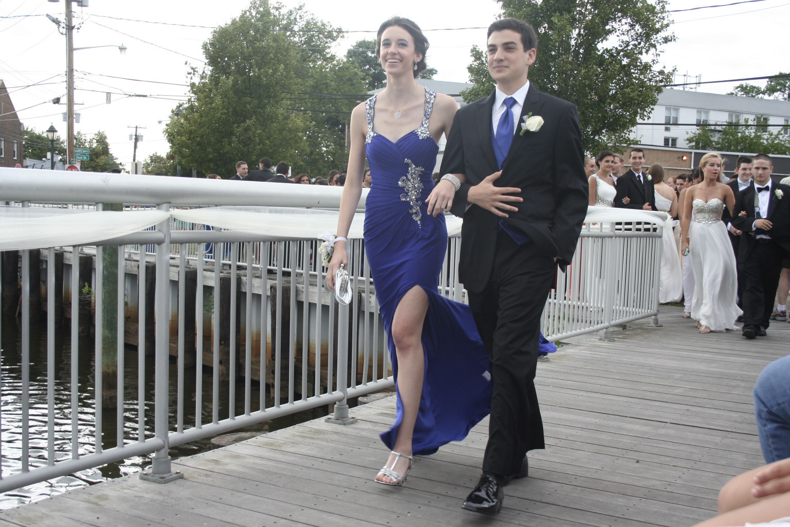 Alexis Jackson and John Glickman strolled down the pier together.