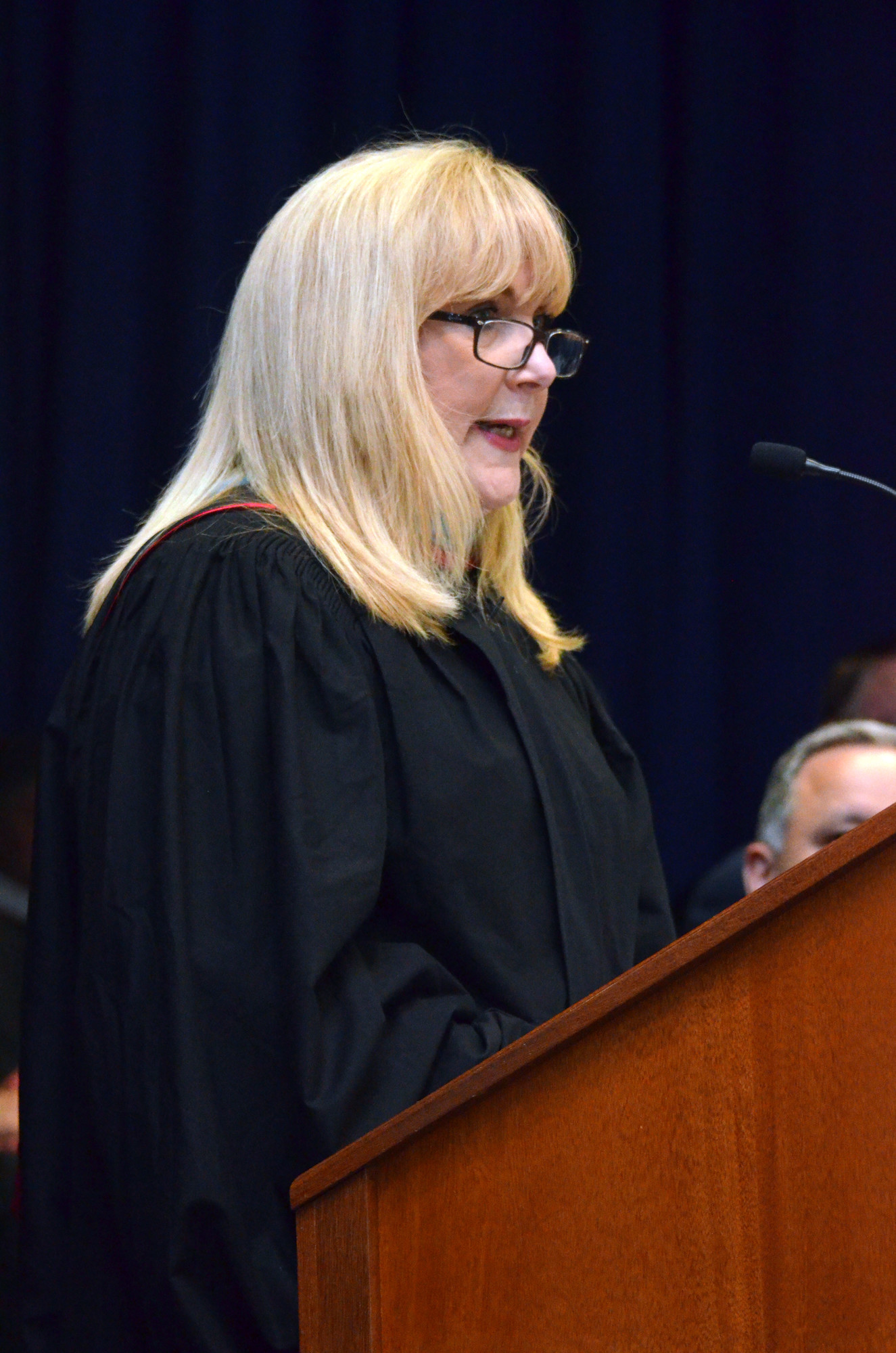 Lisa J. Ruiz spoke to the first graduating class since she became the district’s superintendent.