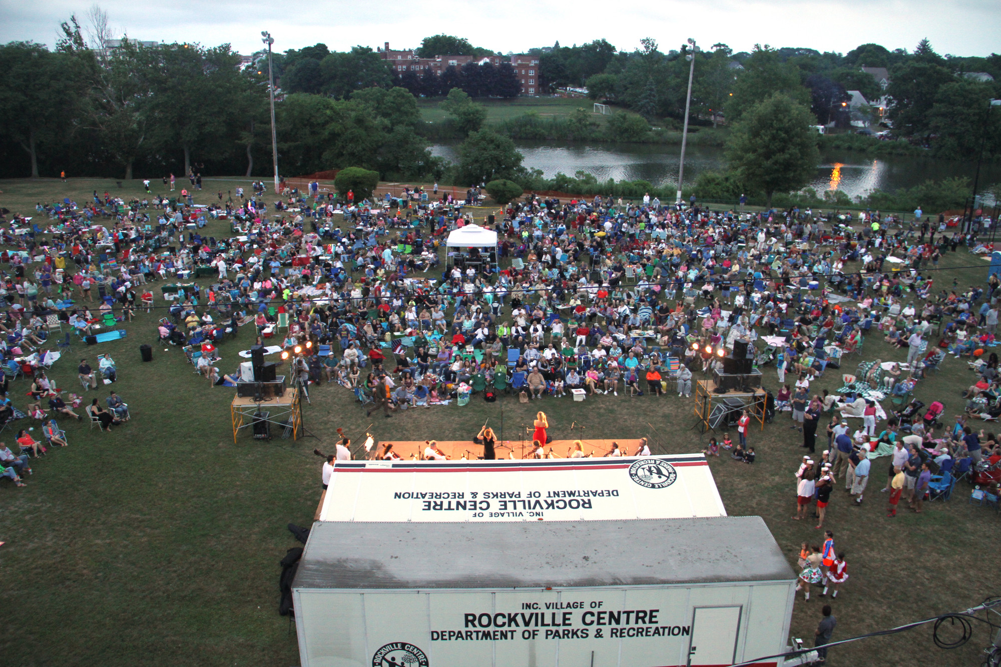 Thousands of people came to enjoy the show in Rockville Centre.