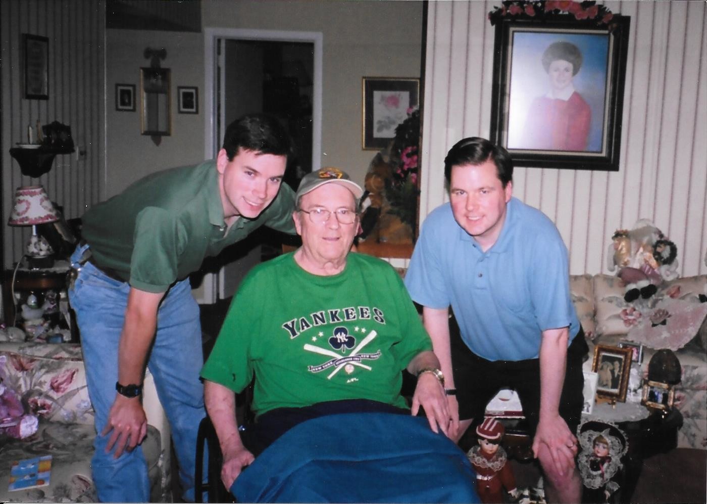 Tom McKevitt Sr., middle, pictured with his sons Scott, left, and Tom Jr., died on June 25. He was 75.