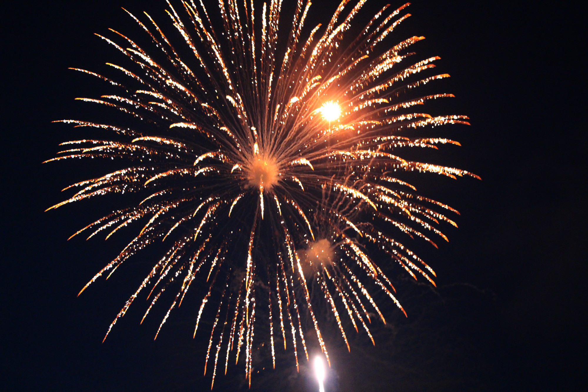 The Baldwin Chamber of Commerce firework show was a big hit. Many local businesses pitched in to make the event a reality.