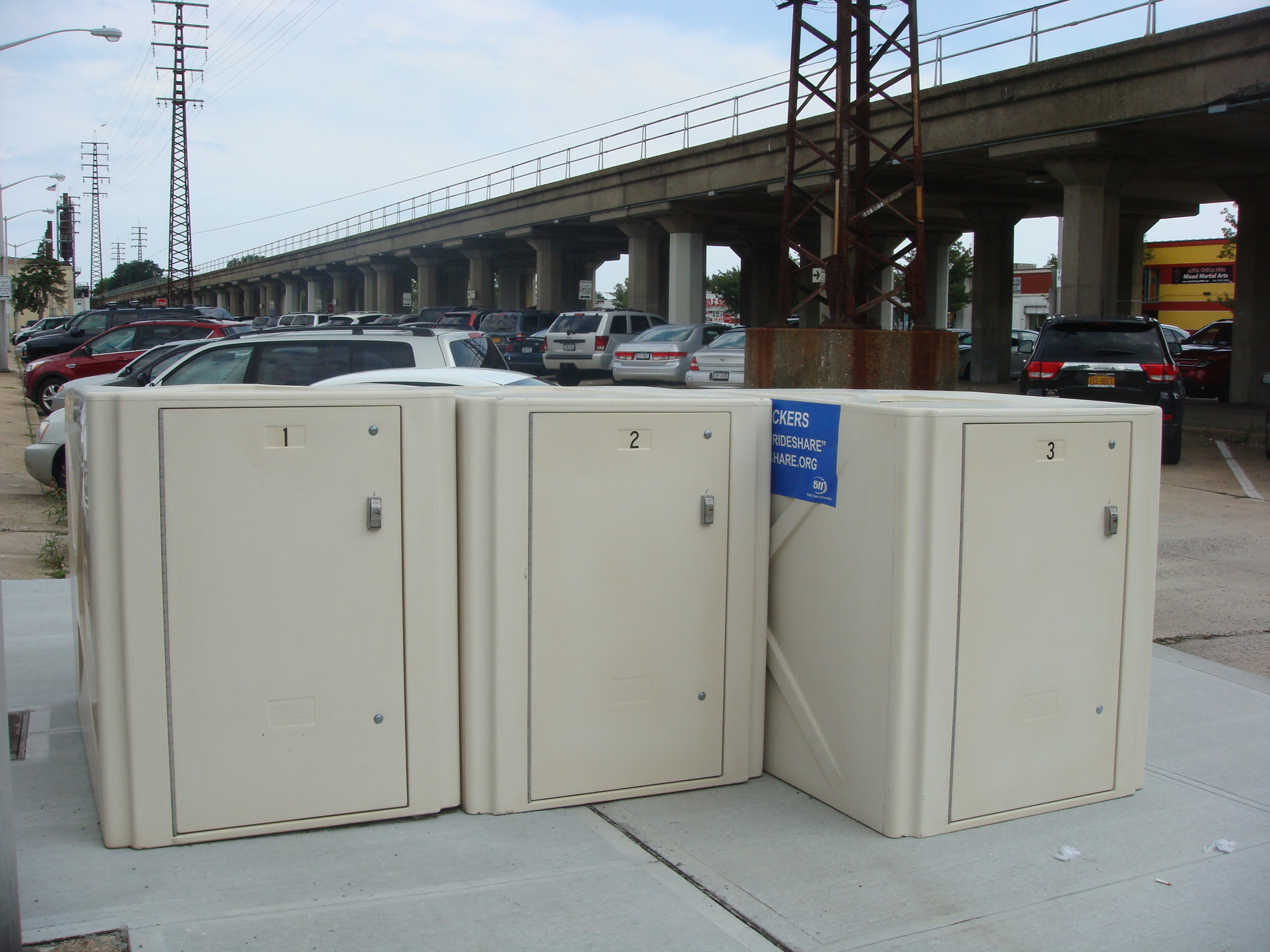 The new bike lockers at Parking Field 5 will be able to be rented for a year.