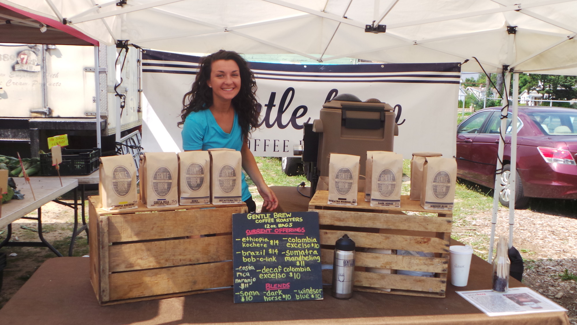 Gentle Brew brings its global coffee beans to the farmer’s market