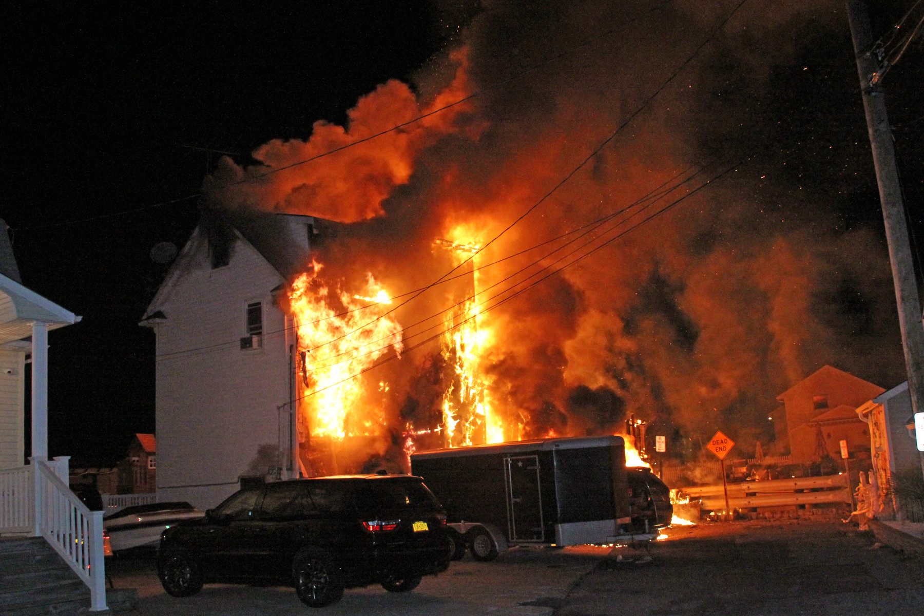 Fire destroyed a home on South Street in Seaford on Aug. 7.