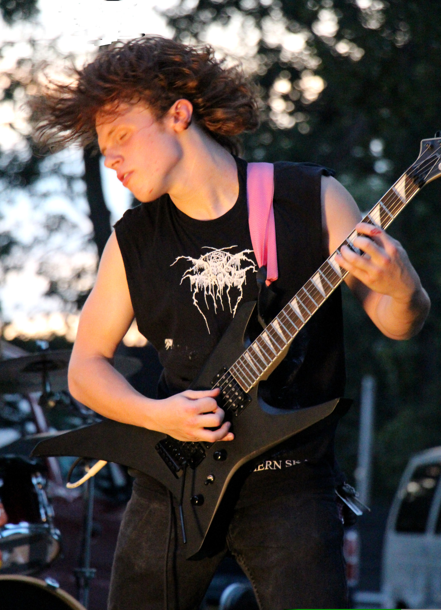 Nick Winkler, 19, played electric guitar for Locus Mortis.
