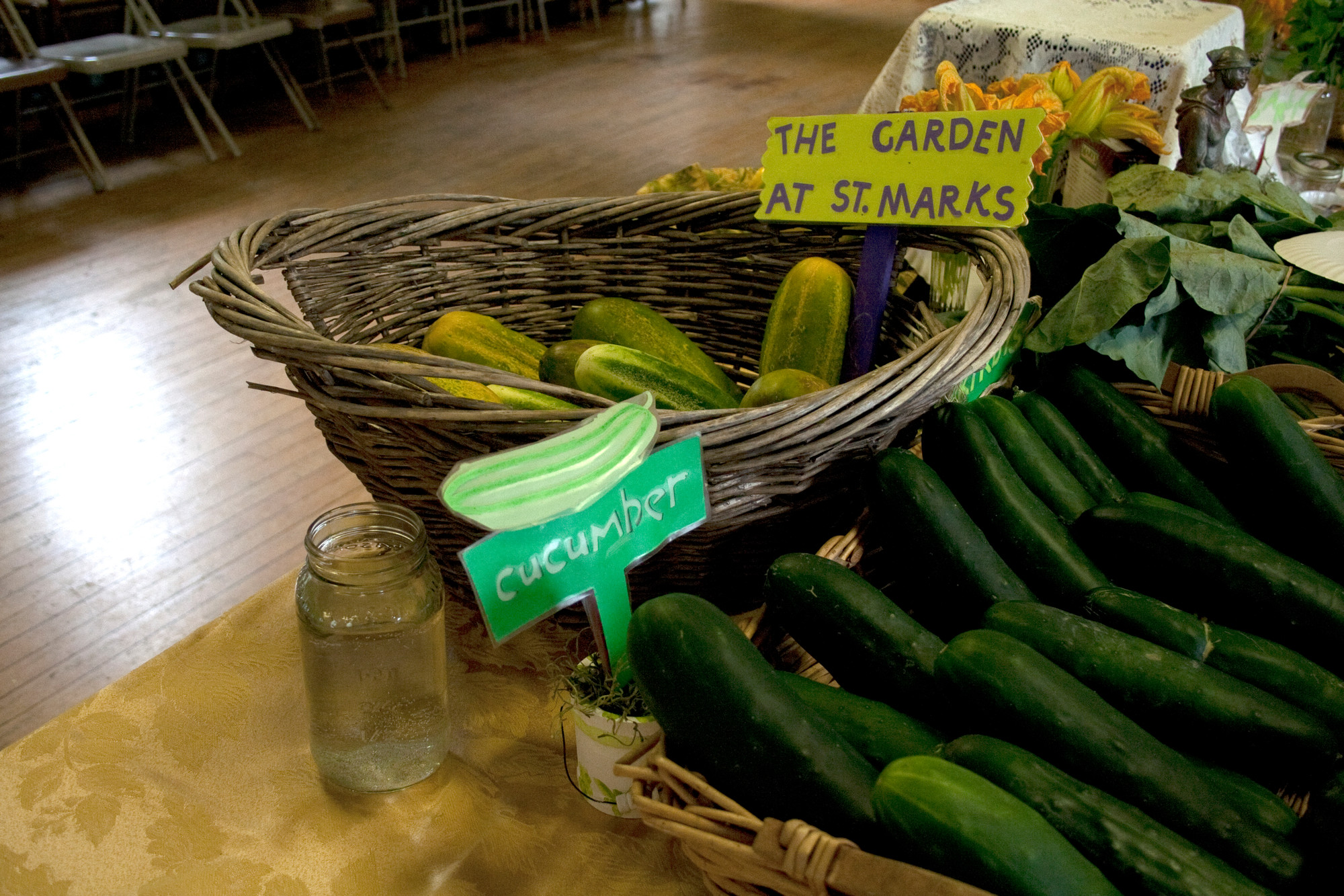 Cucumbers are among the vegetables on sale this summer.