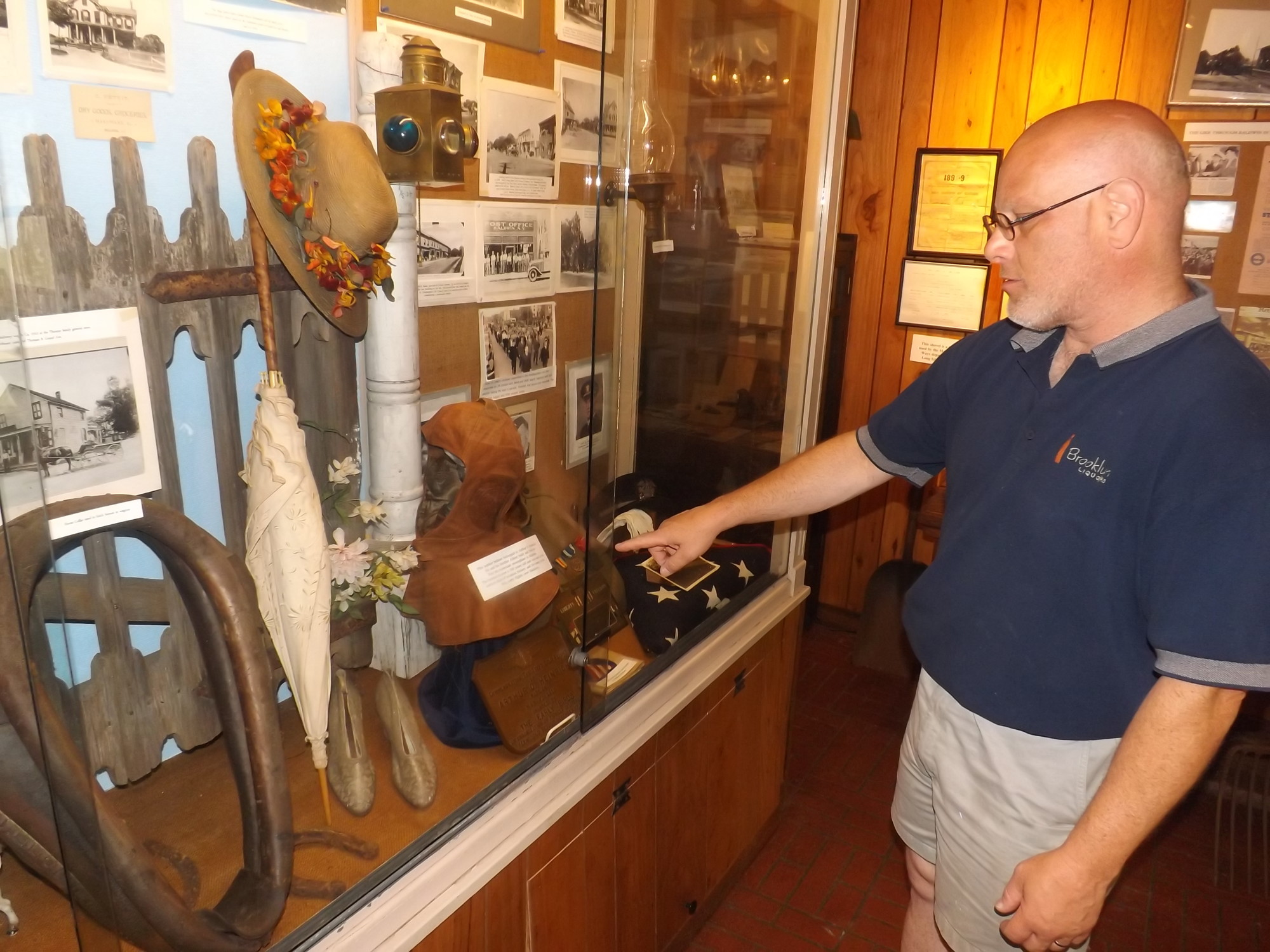 Gary Farkash, president of the Baldwin Historical Society, helped get the museum up and running after it was closed to the public around 2001.