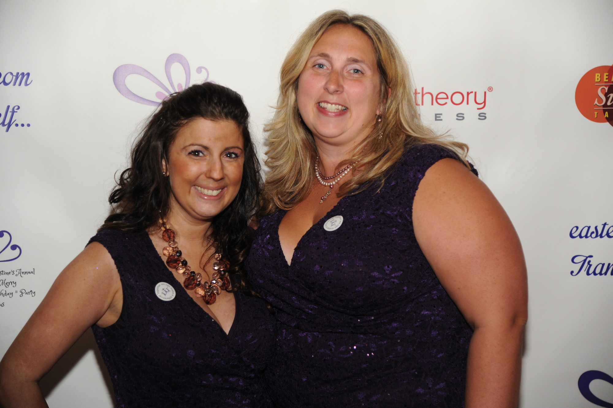Christine Miserandino with her best friend Jennifer Ruocco, who plays a large role in each year's Purple Party