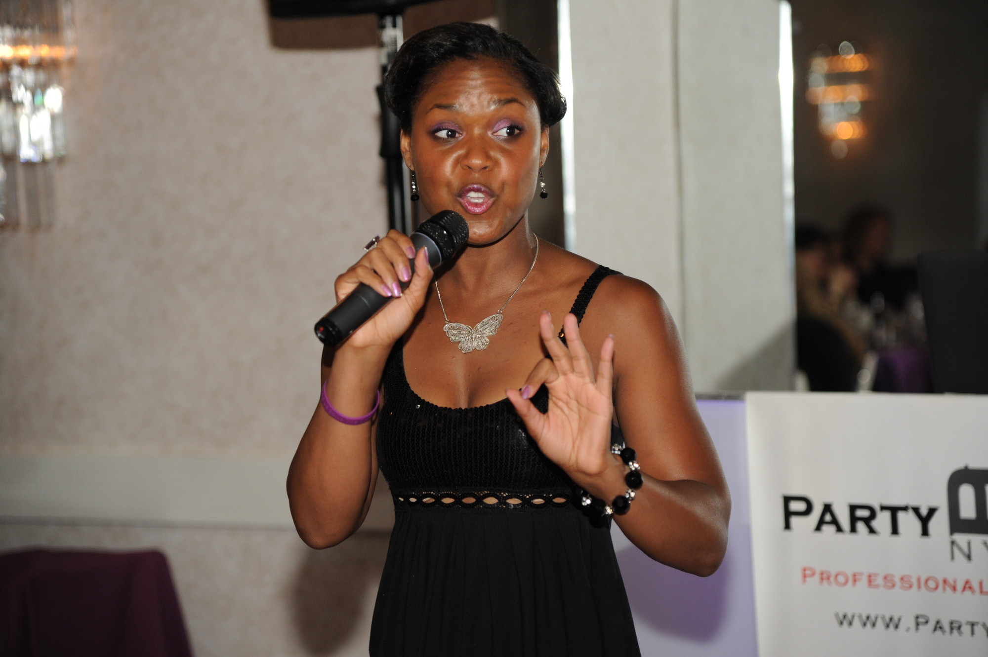Poet Shanell Gabriel recites a poem about her experiences with lupus