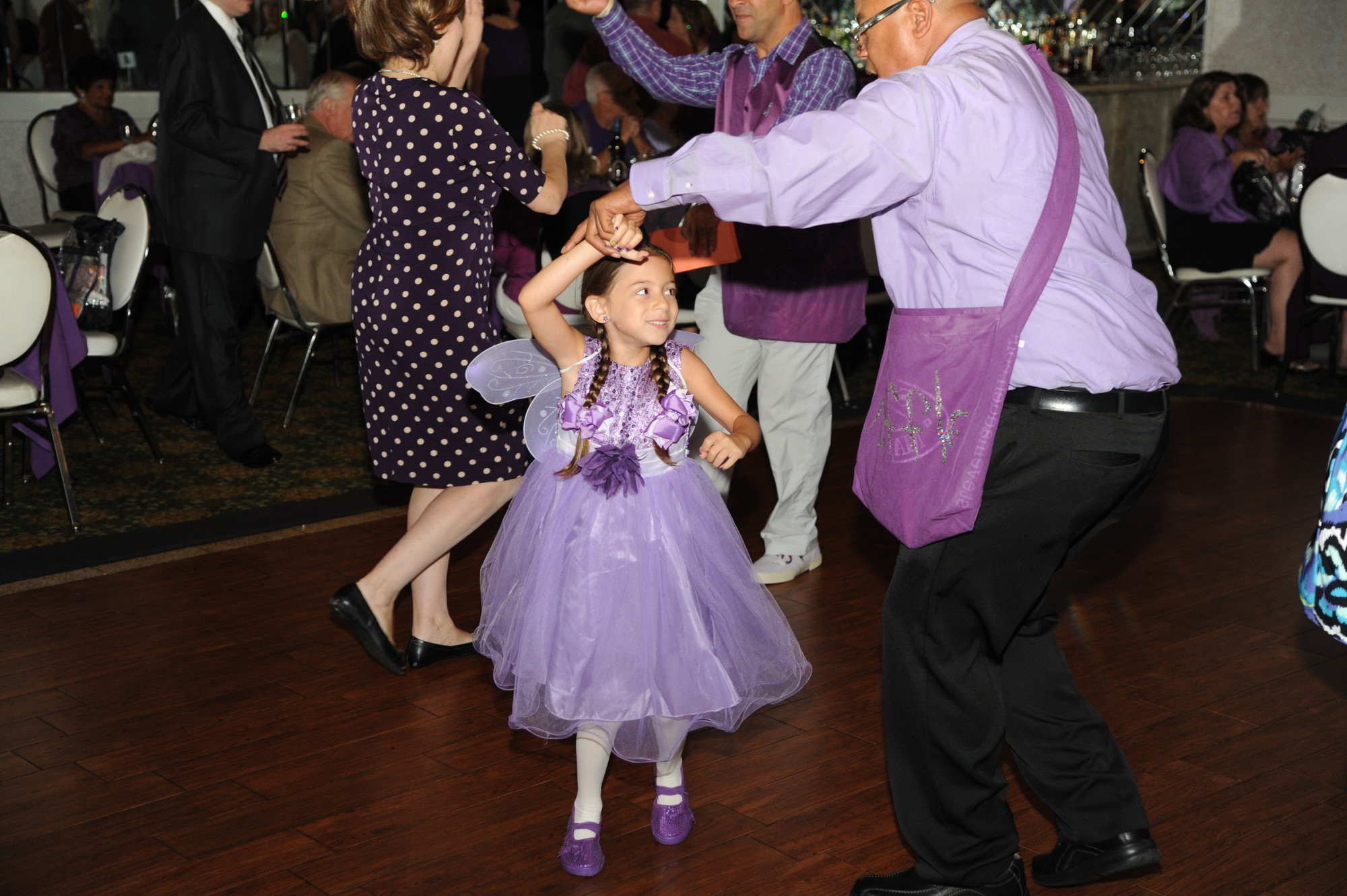 Olivia Miserandino dances with Keith Harrison