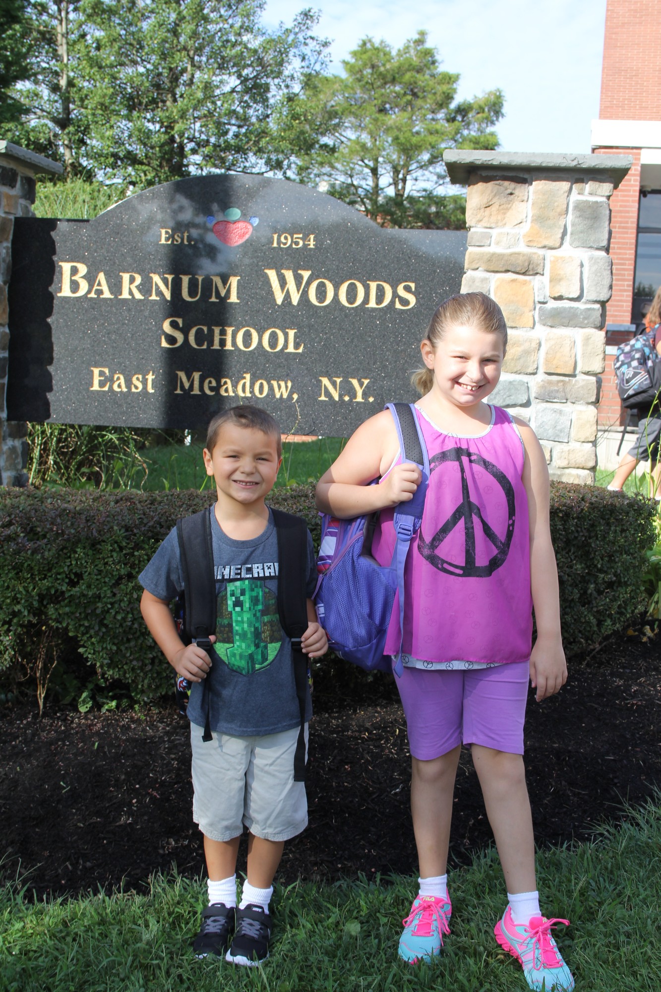 David Machado is entering kindergarten this year, and his sister Kacie is going into fifth grade.