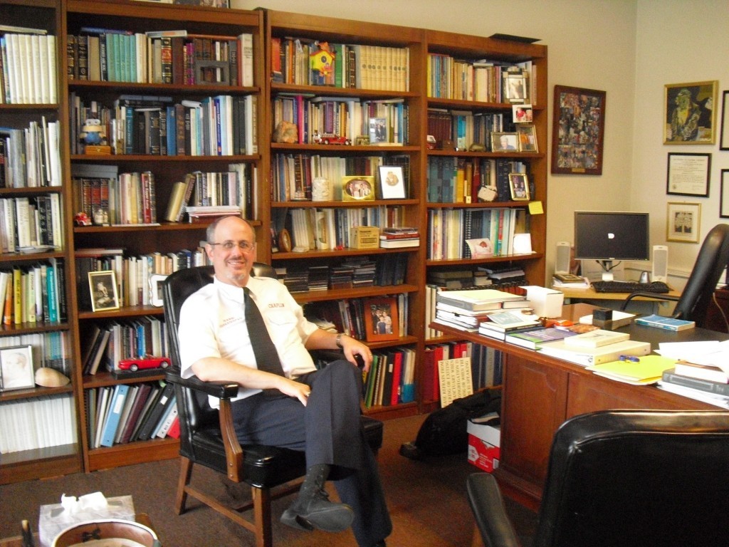 Rabbi Mark Greenspan in his office.
