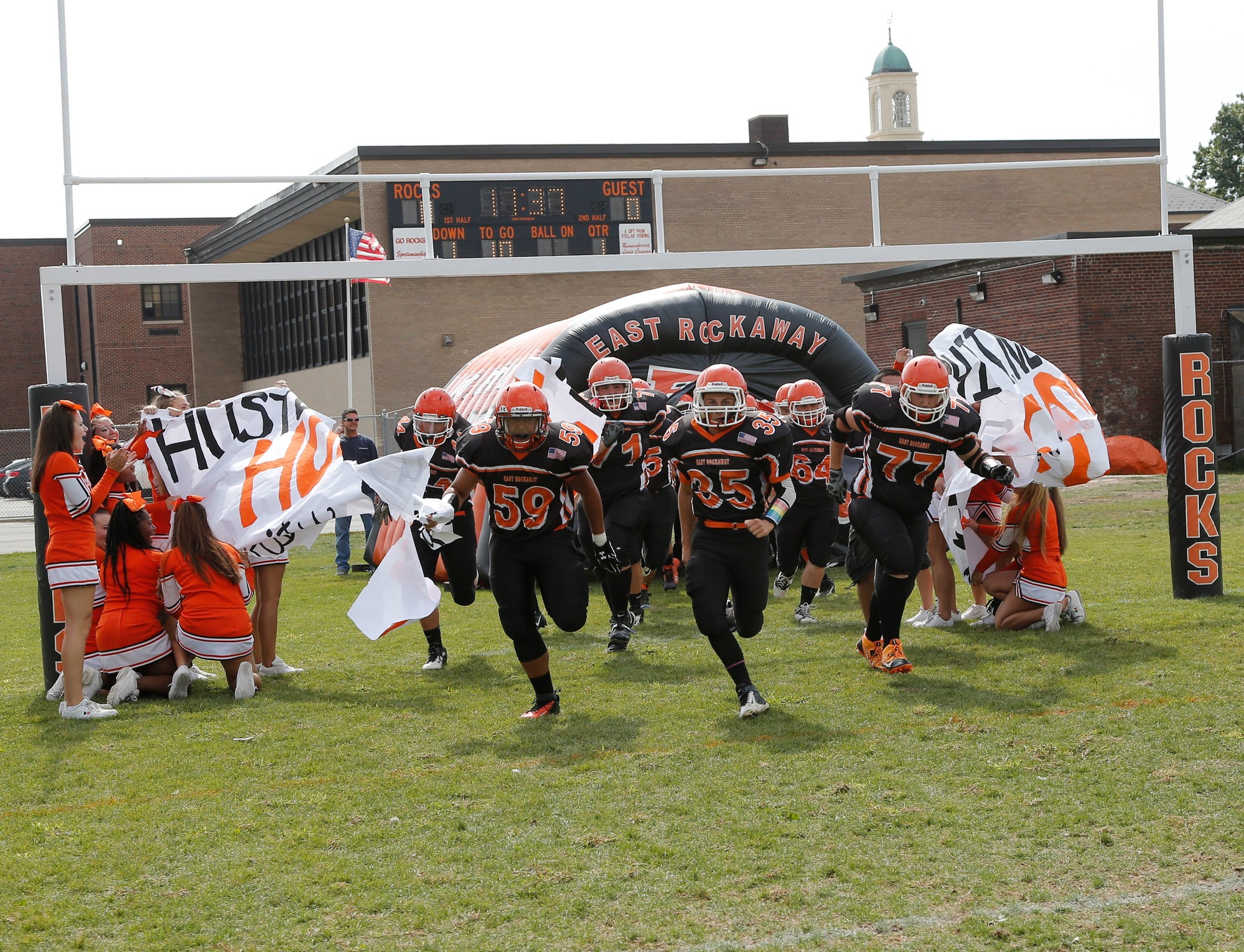 The East Rockaway Rocks celebrated their homecoming game last Saturday against Seaford
