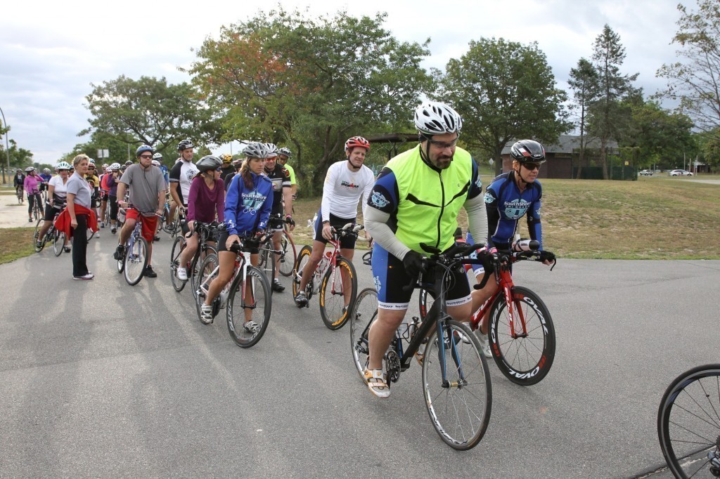 The first Bruce Pye Memorial Bike Ride kicked off at Cedar Creek Park on Sept. 13.