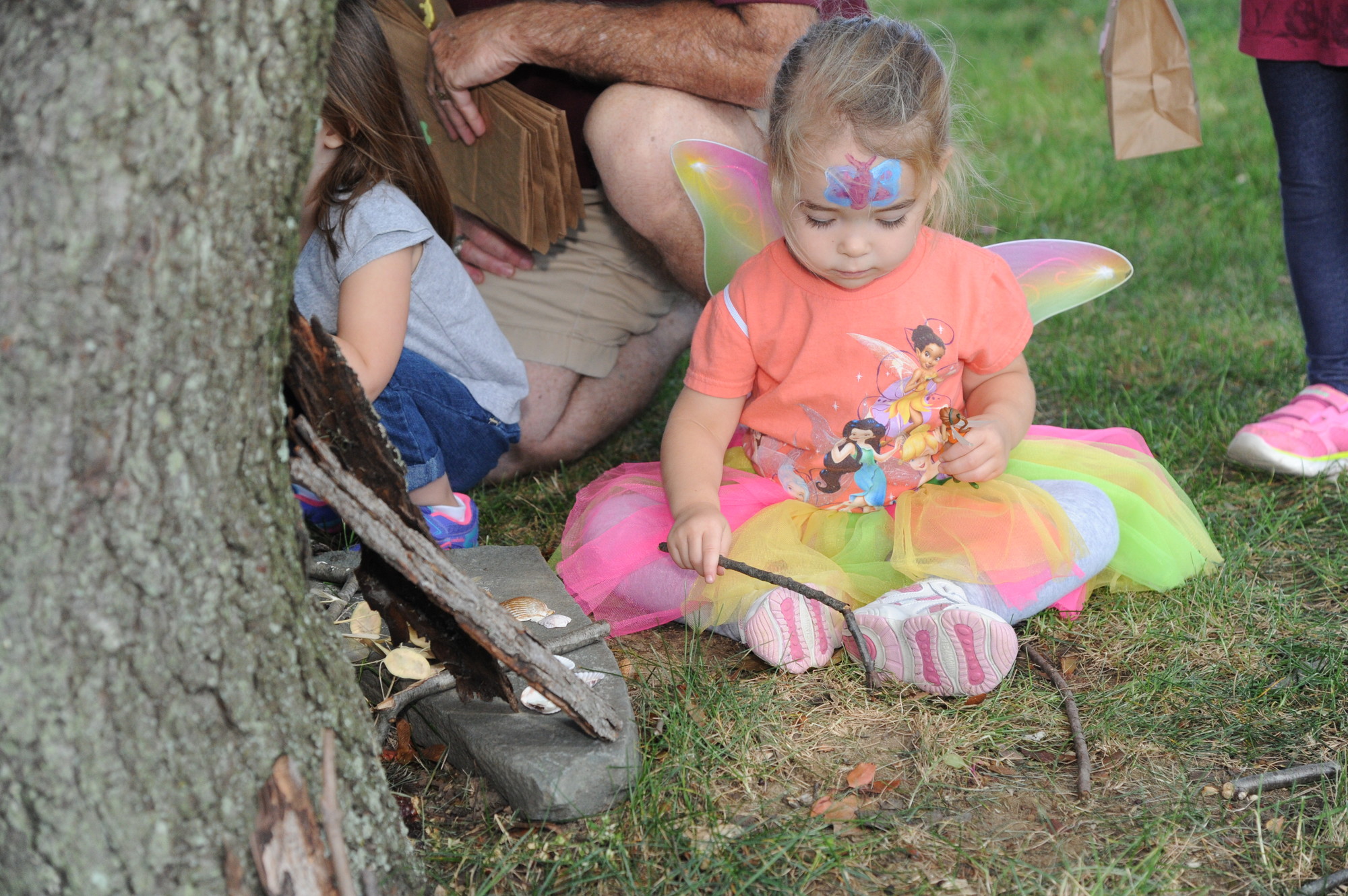 Mia, 2, of North Merrick showed off her fairy wings.
