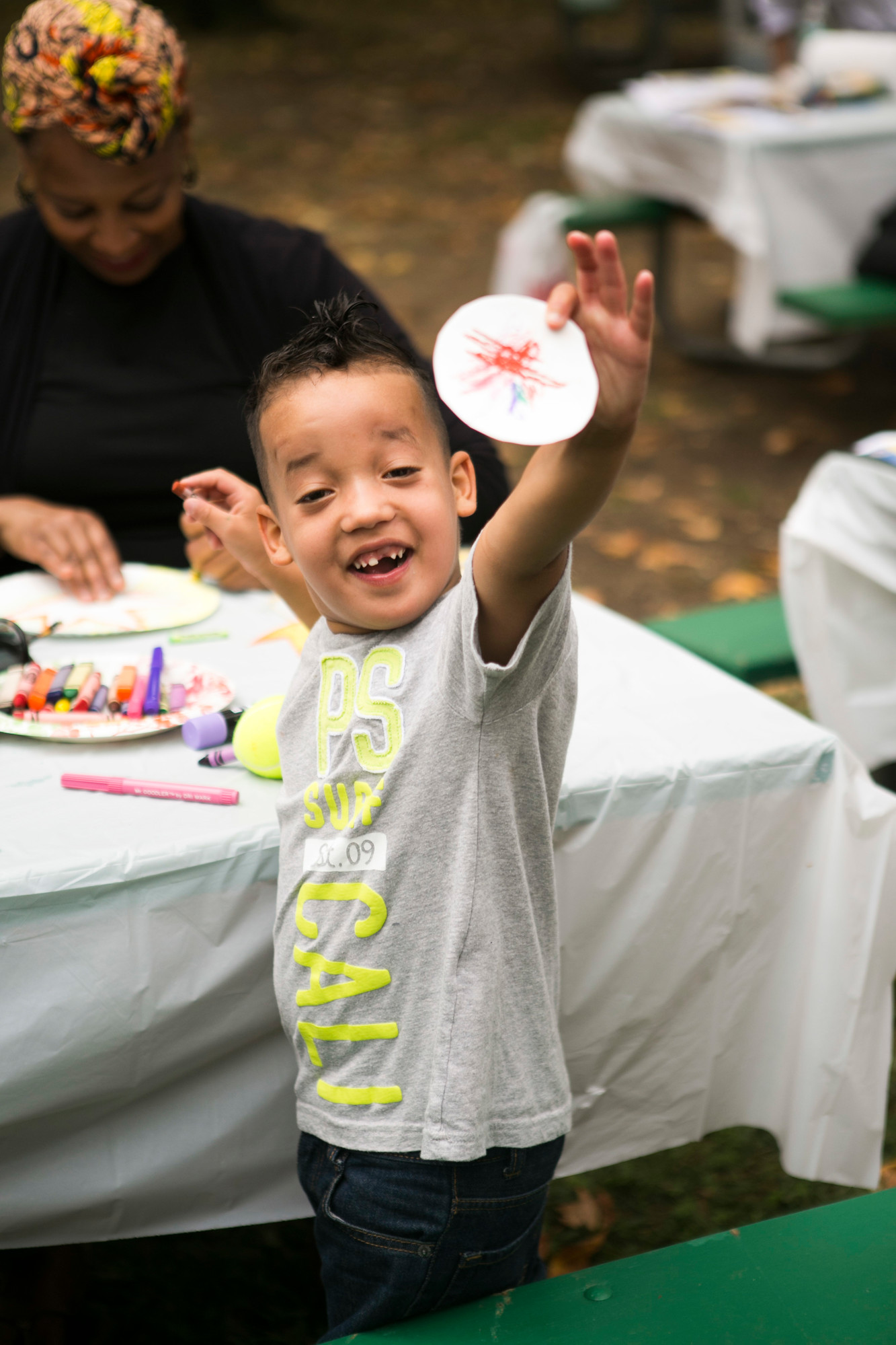 Many programs were available for the children, including art therapy with Hofstra University’s creative art therapy program.