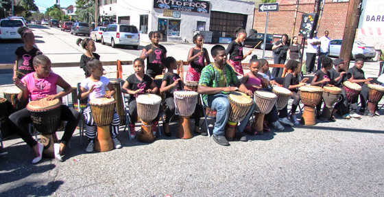 Layla's Dance and Drum Company of Valley Stream performed at the Community Fest