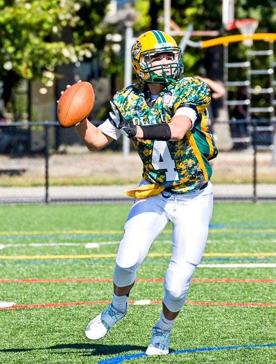 Lynbrook quarterback Zach LoCicero had a big game in Week 2 against Manhasset with two passing touchdowns and a rushing score.