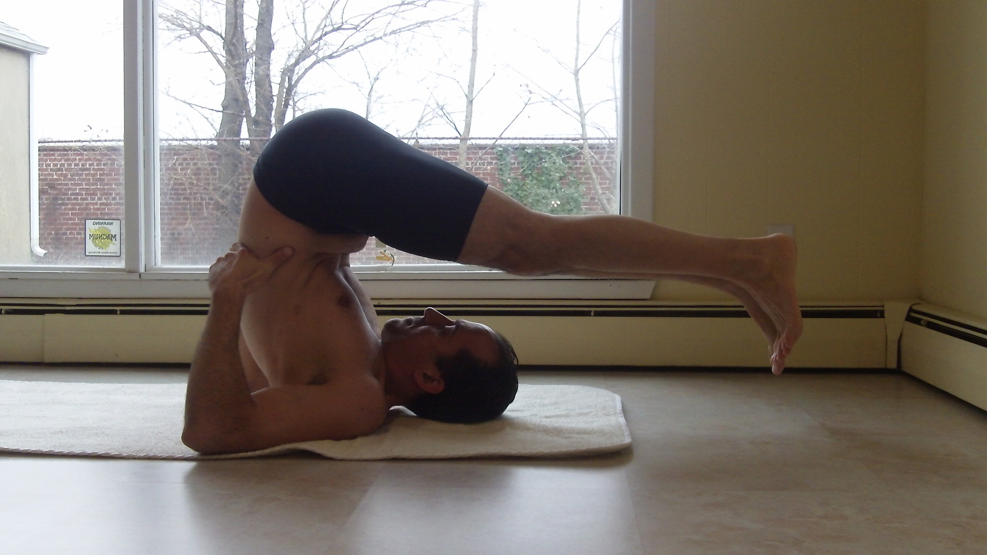 Joseph Parenti practices Bikram yoga regularly, saying the poses and the heat are great therapies for his neck.