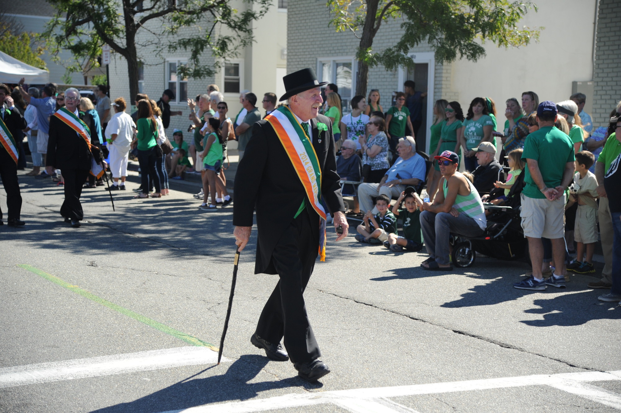 Grand Marshal Randy Dodd, left, led the parade.