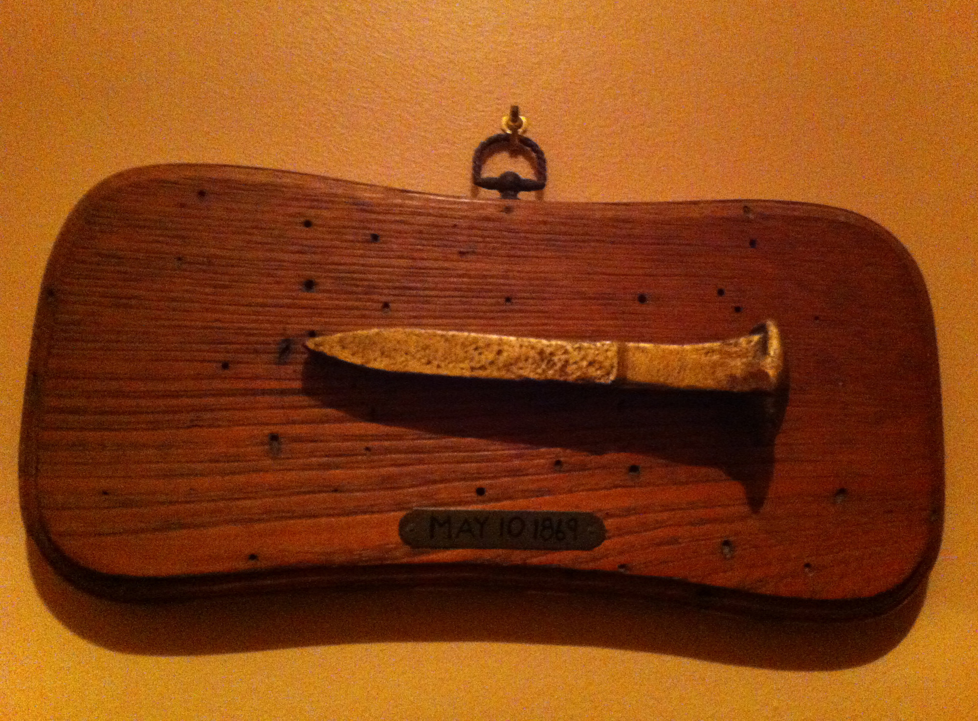 Eisenhardt knew his house was “a piece of history” when he found a mounted railroad spike dated May 10, 1869.
