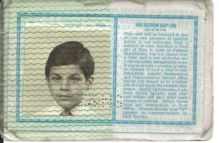 When he and his family landed at Kennedy Airport in 1972, they proceeded to immigration and received their green cards. They were “sponsored” by his aunt and uncle.