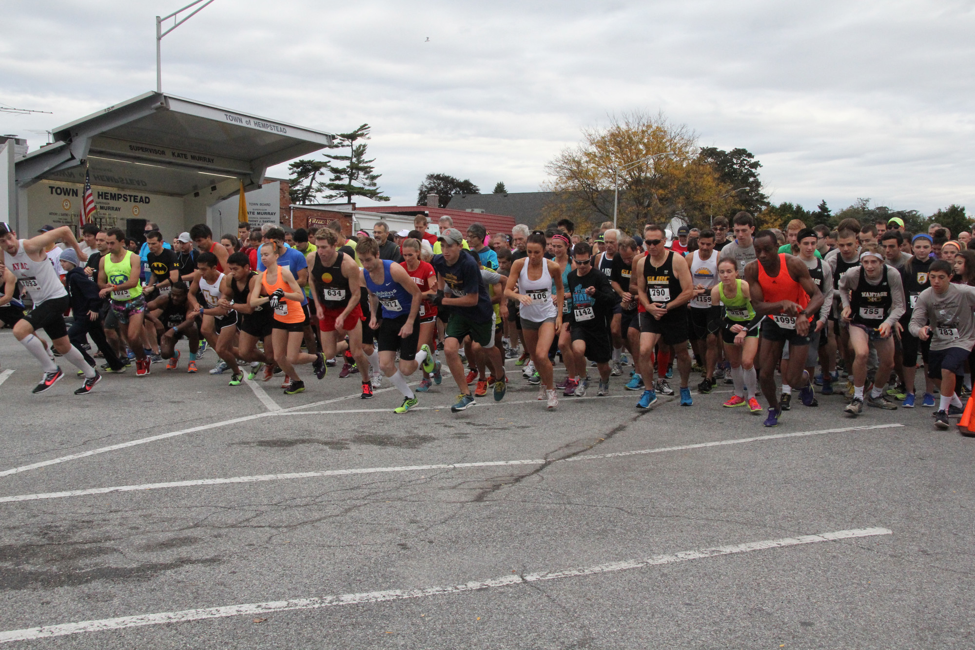 Hundreds of runners took part in the third annual John Theissen Freaky 5K in Wantagh on Oct. 19, which raised money for a children’s wish program.