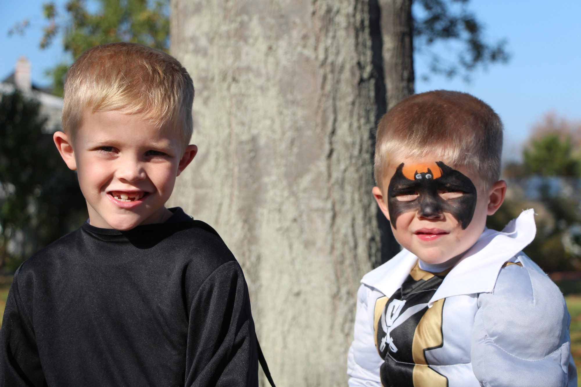 Dylan Roberts 6, left, with his younger brother Kolby 5, had a great time at the Baldwin Halloween Fest.