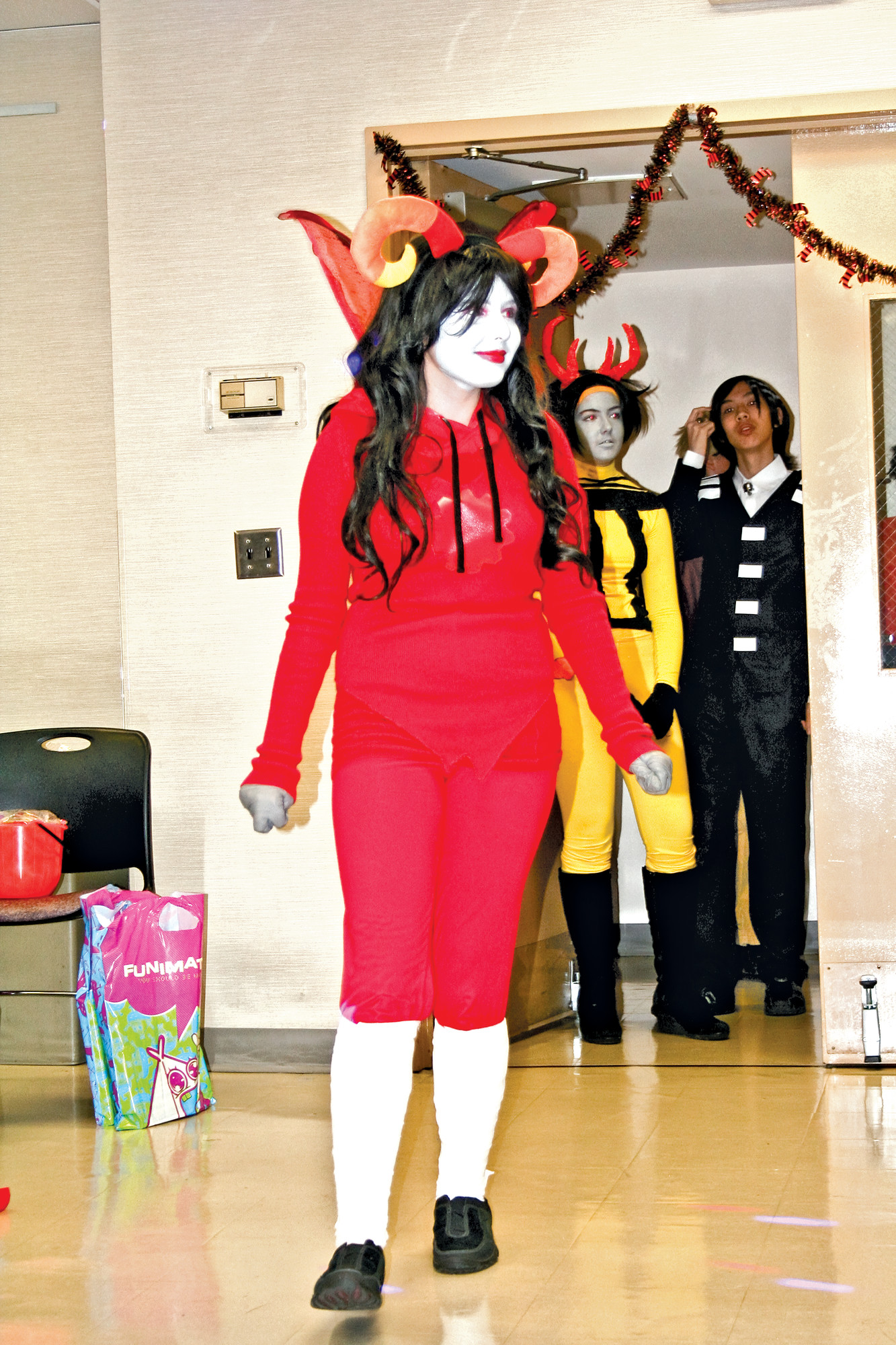 Katherine St. George walked onto the contest floor in a Homestuck costume.