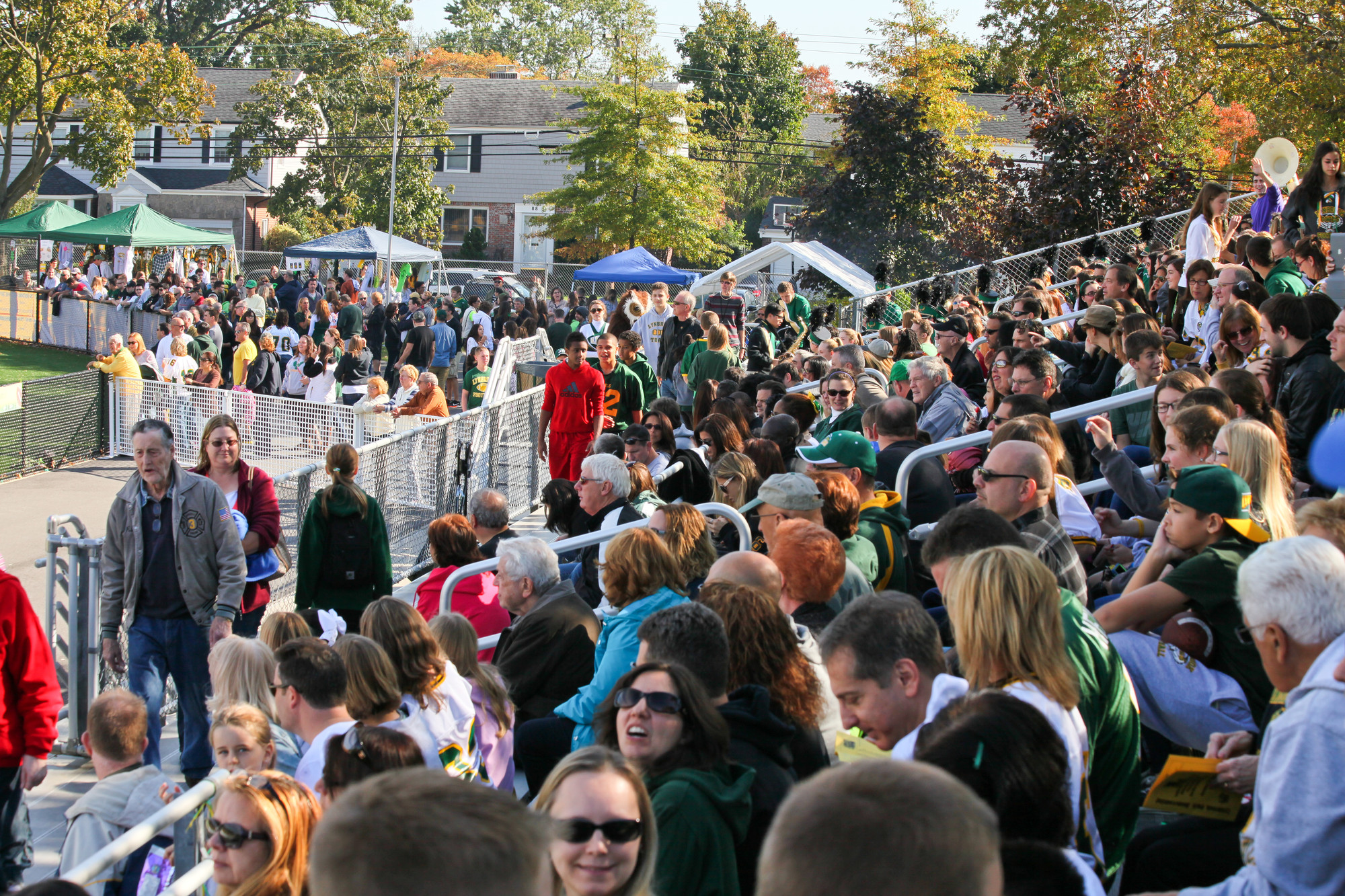 A large crowd attended this years Lynbrook Homecoming football game.