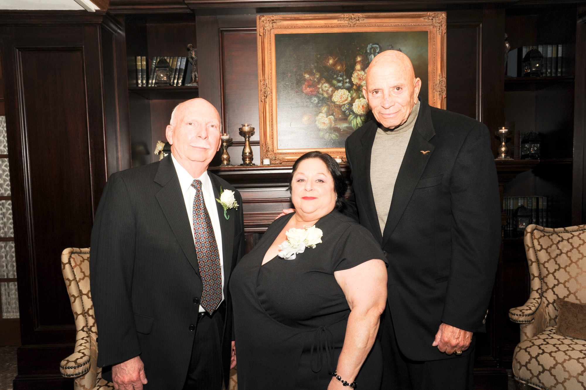 James Ruzicka, Barbra Rubin-Perry and Harvey Weisenberg were honored at the Island Park Chamber of Commerce dinner-dance at the Bridgeview Yacht Club on Oct. 23.