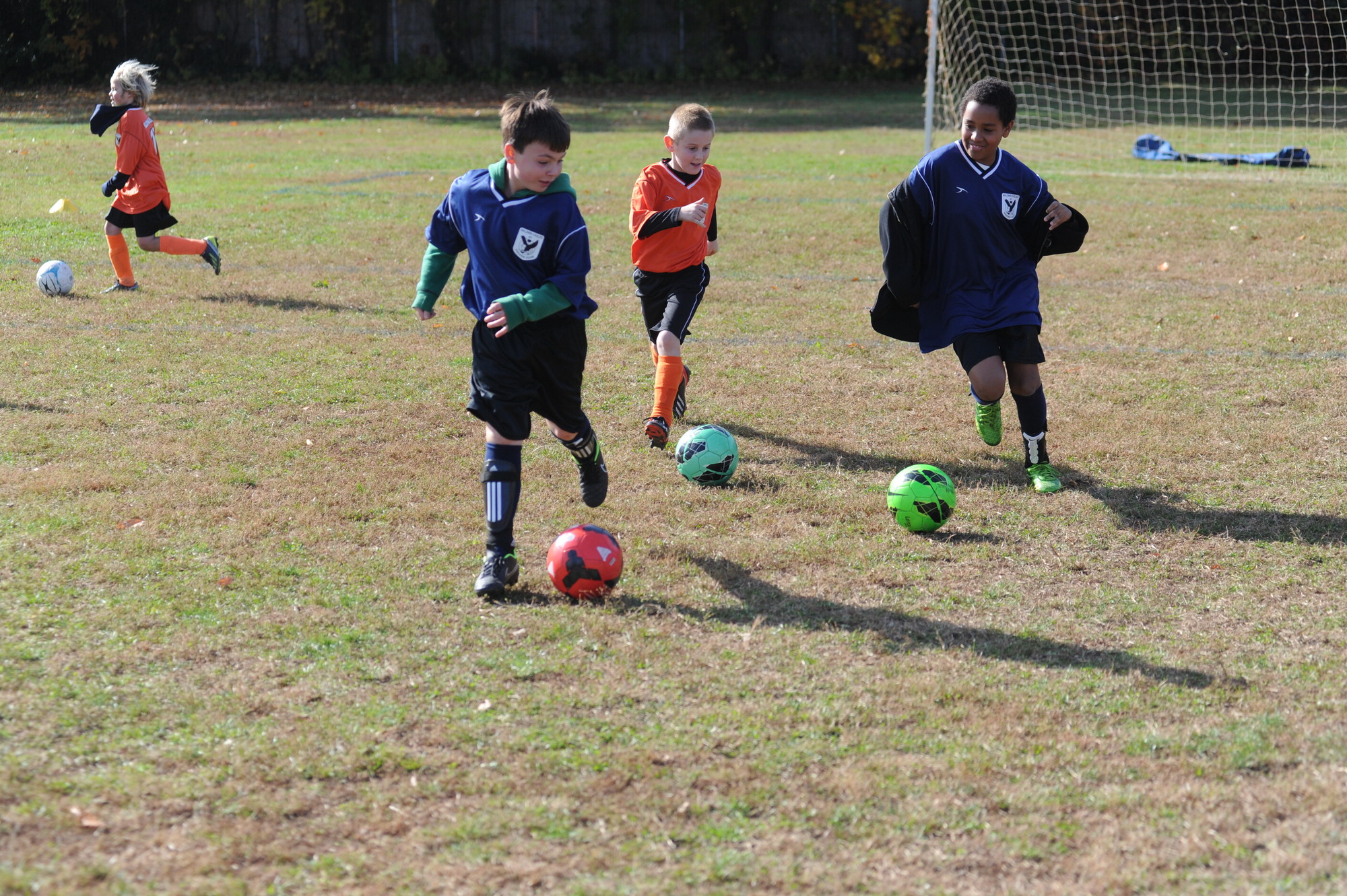 Kids were all smiles last weekend during the slate of Baldwin Eagles Soccer Club matches at Lenox Elementary School.