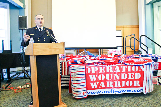Chairman Joe O’Grady spoke about Nassau County Firefighters Operation Wounded Warrior.