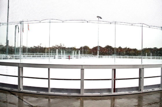 A smaller outdoor rink will be layered with ice once the temperature drops.