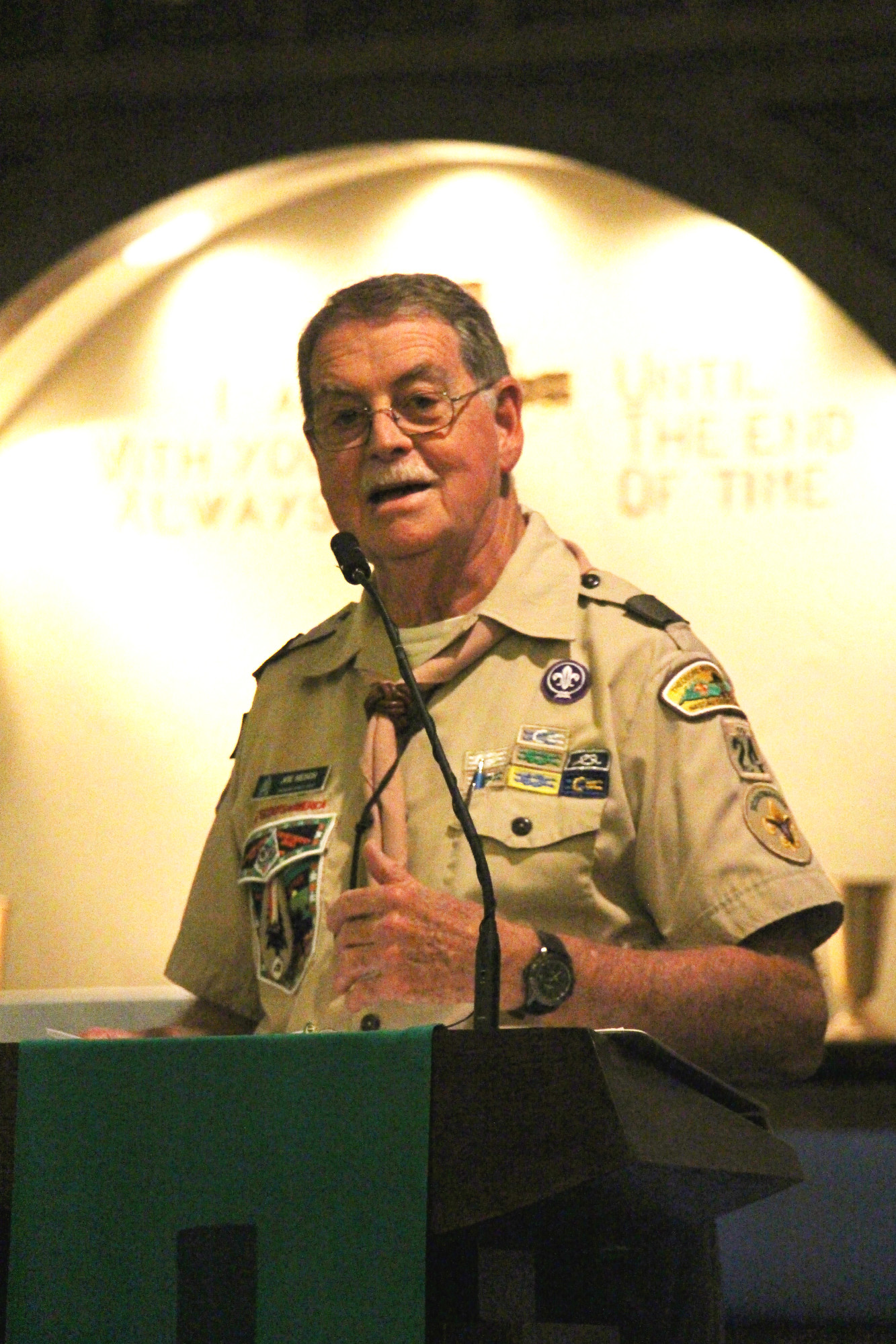 Scoutmaster Joe Resch has been volunteering for the Boy Scouts Troop 24 for roughly 30 years.