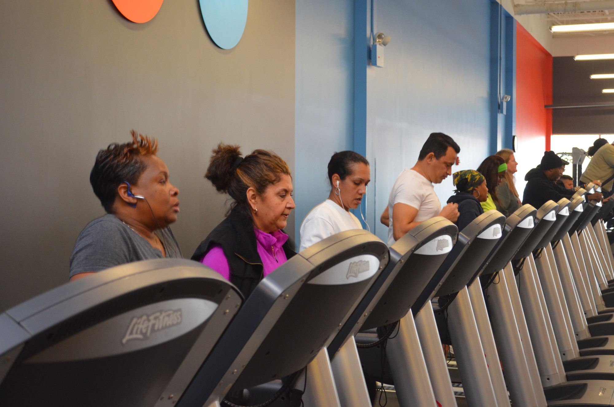 Locals took their first spins on Blink’s new treadmills last week.