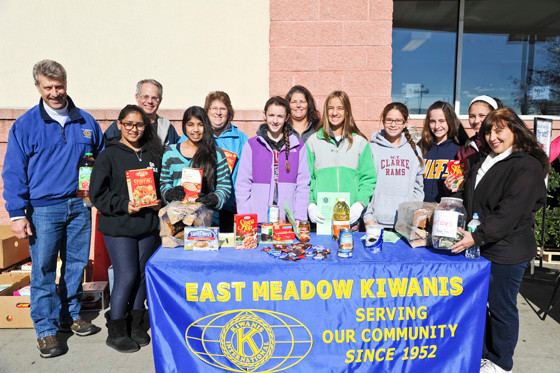 Kiwanis-sponsored youth groups held their donation drive outside Stop and Shop, on Newbridge Road and Hempstead Turnpike.